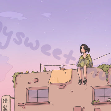 MySweetChubs Rooftop Daydreaming Art Print