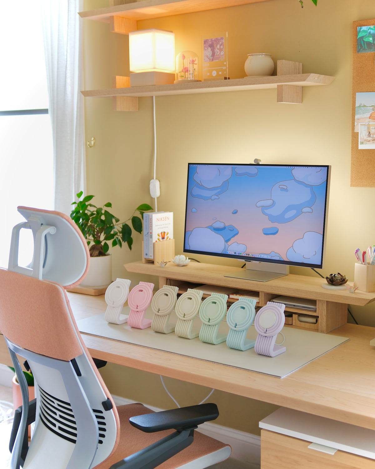 Zen MagSafe Charger Stands lined up in the studio