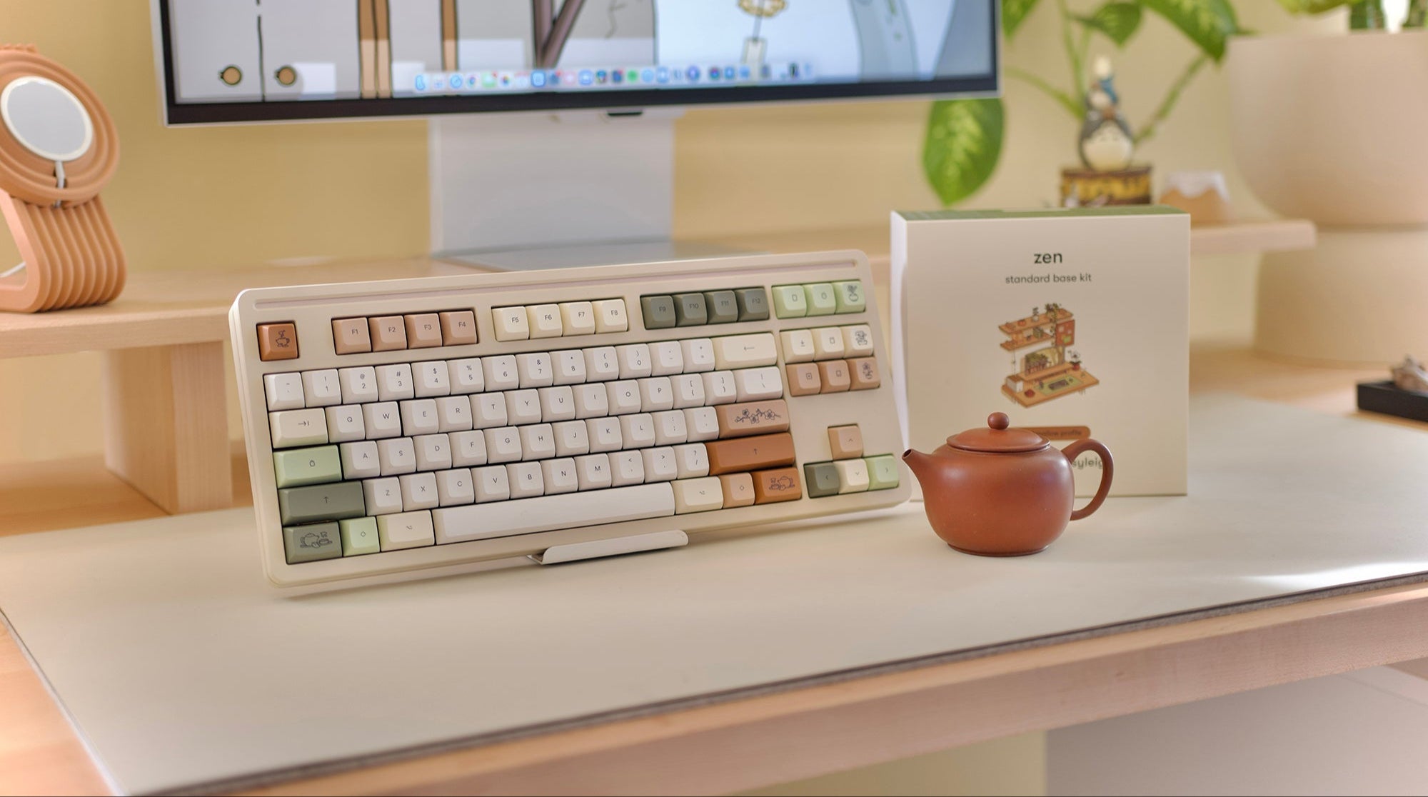 minimal　5 ウェッソン　ルーズ　生成り　アイボリー zen marshmallow keycaps – Cozyleigh Studios