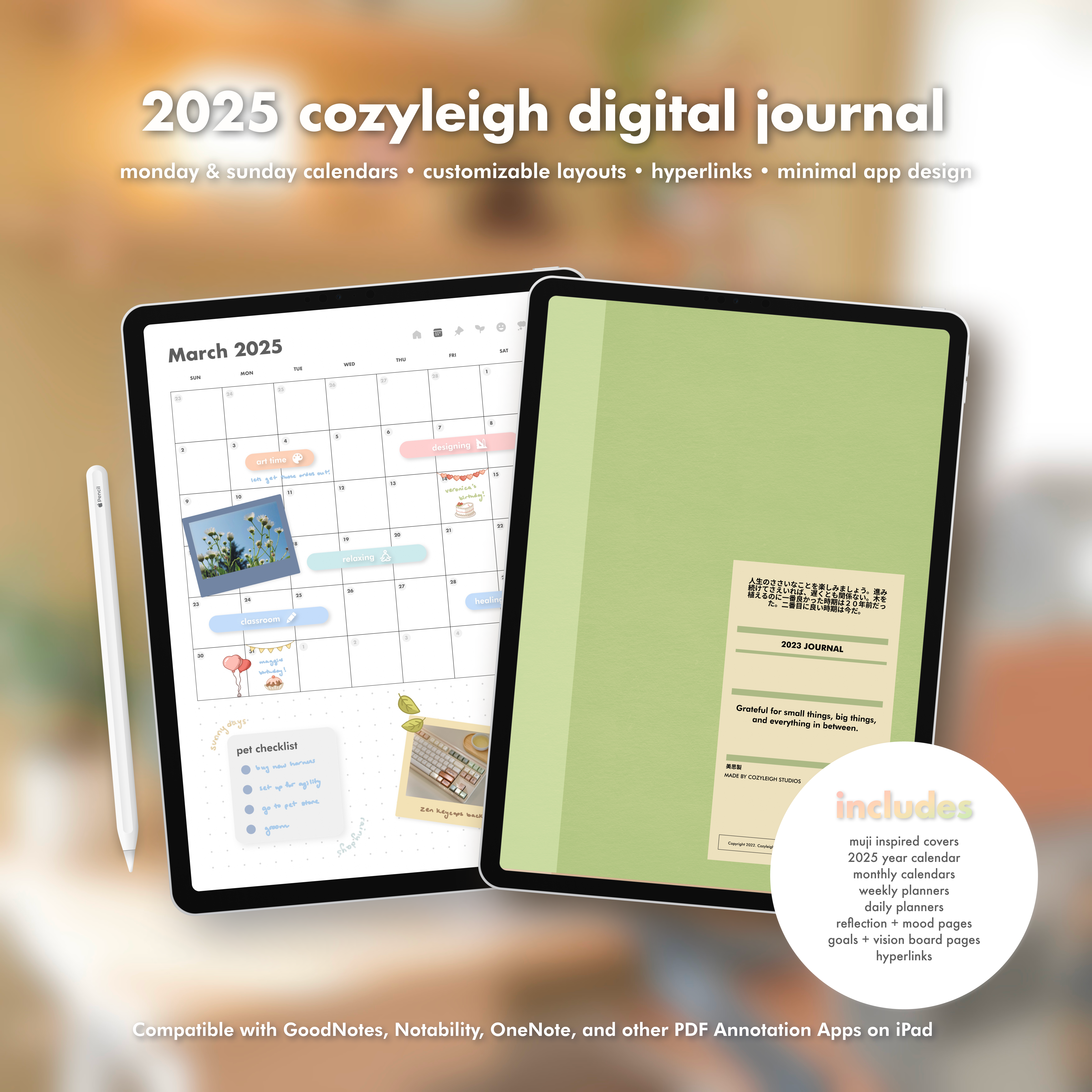 Cozyleigh 2025 Digital Planner