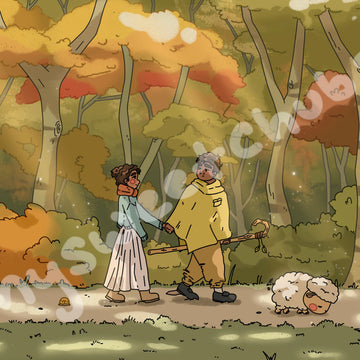 MySweetChubs Falling in Love Art Print
