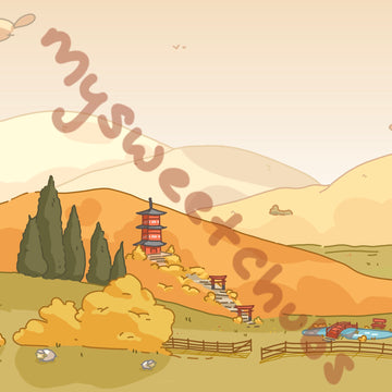 MySweetChubs Rural Life in Fall Art Print