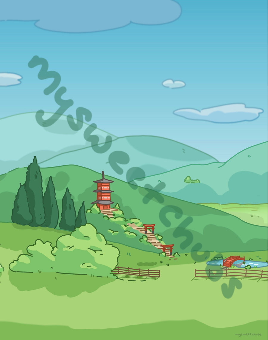 MySweetChubs Rural Life in Summer Digital Wallpaper, photo 4