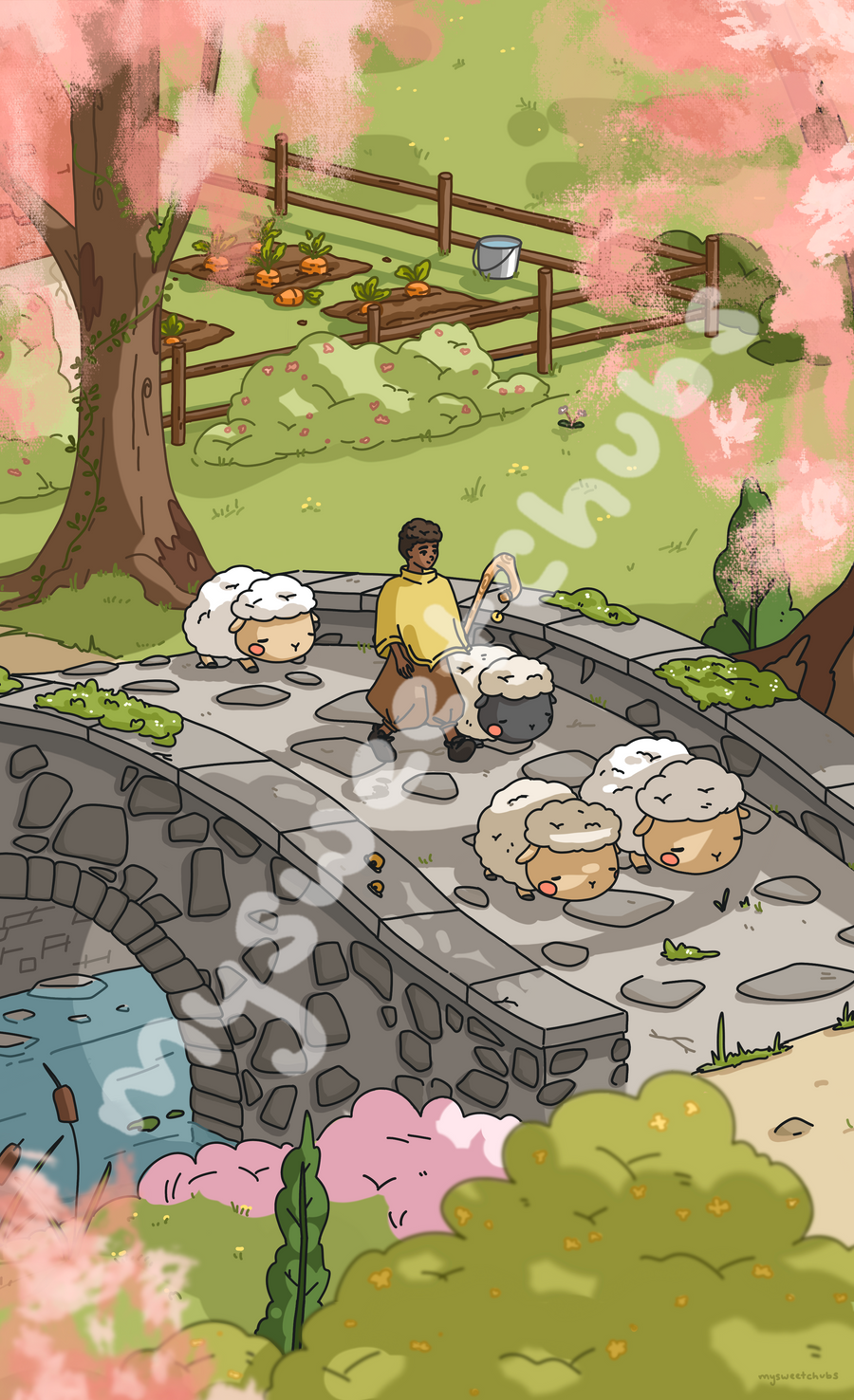 MySweetChubs Springtime Crossing Digital Wallpaper, photo 7
