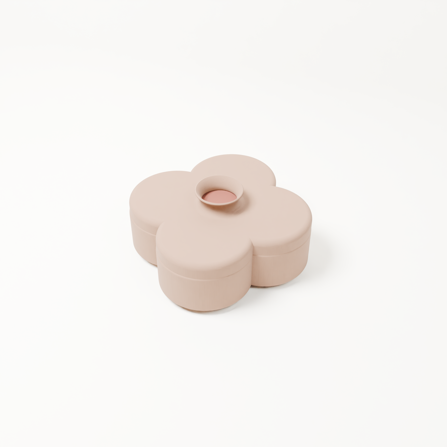 Fa tray stack with lid (top to bottom): Dusty Blush