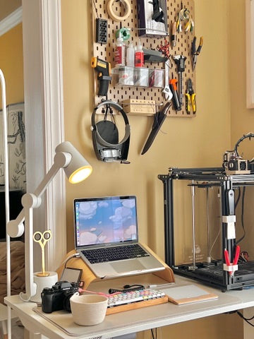 Tristan's first 3D printer, where the hobby began