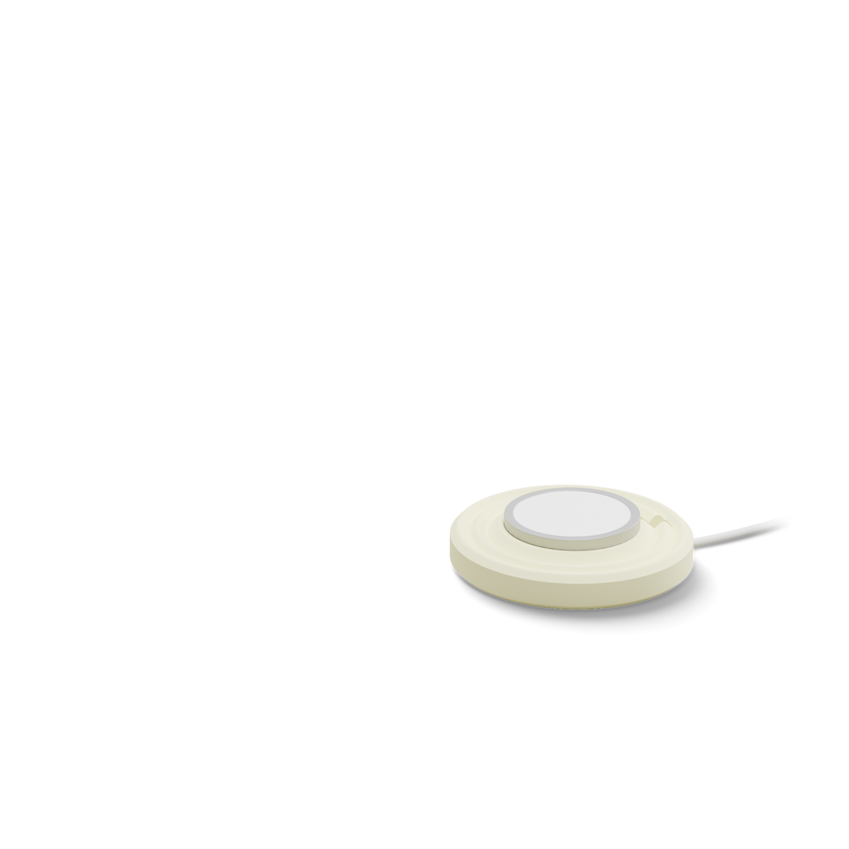 Charging pair layer: Yuzu Zen MagSafe Charger Puck with its cable