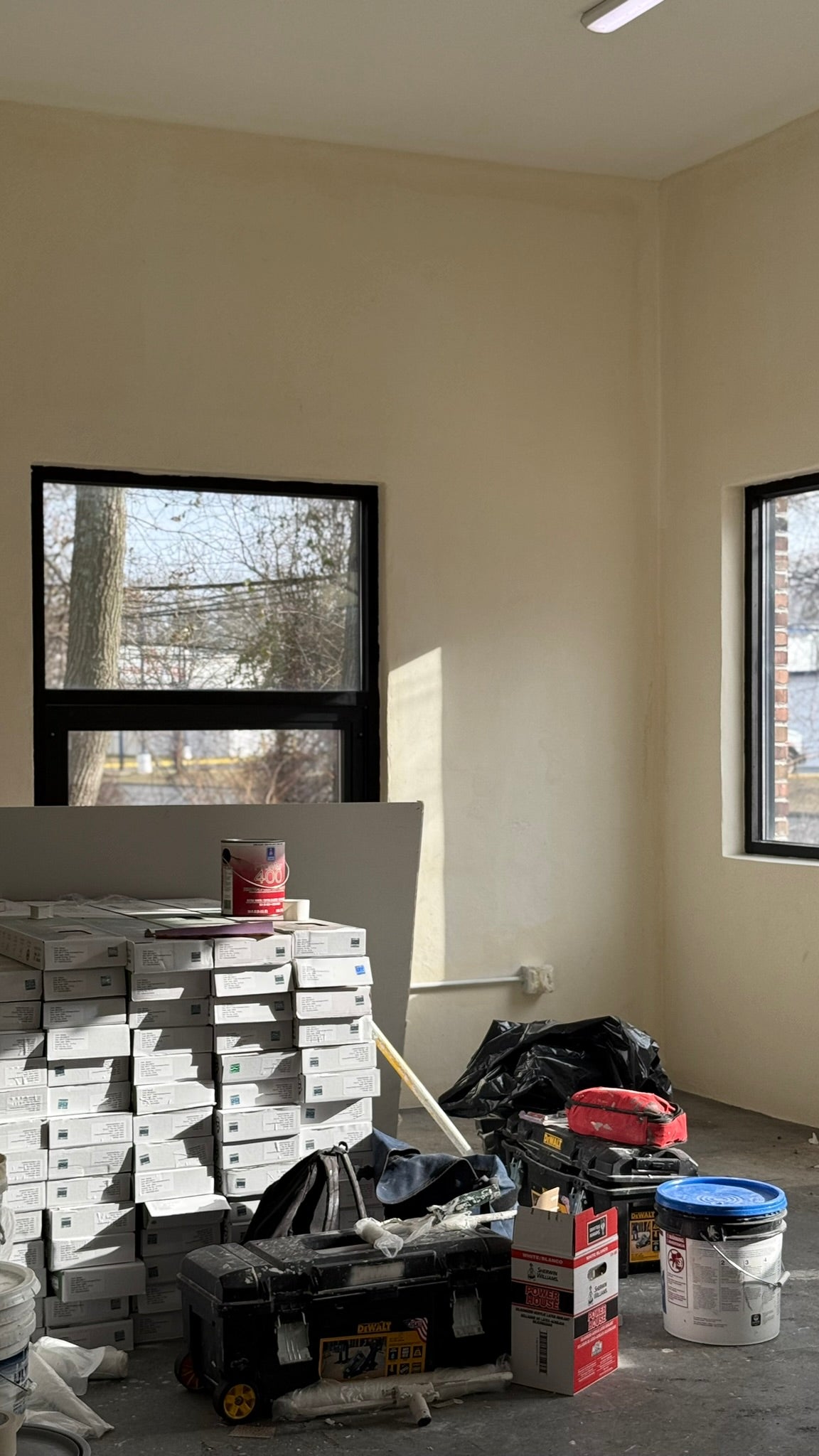 Paint, tile and tools: the first weeks