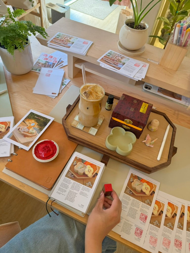 Stamping every card by hand