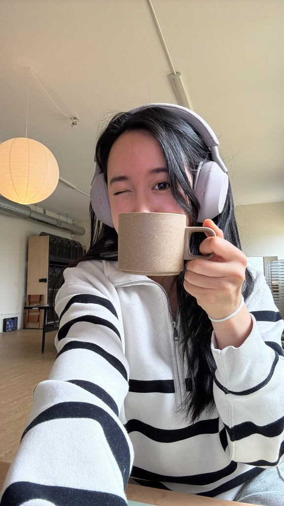 First matcha at the new desk