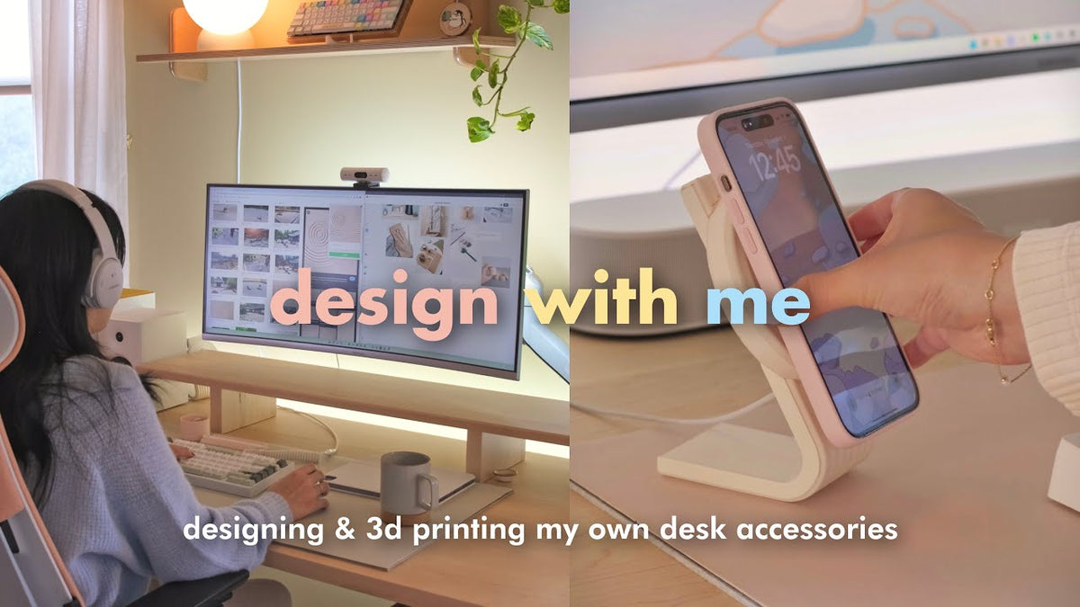 Designing and 3D modelling the first Cozyleigh desk accessories, 2022