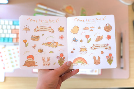 MySweetChubs Cozy Spring Sticker Sheets (Part 1 and 2)