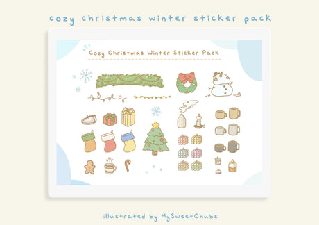 MySweetChubs Cozy Winter Digital Sticker Pack