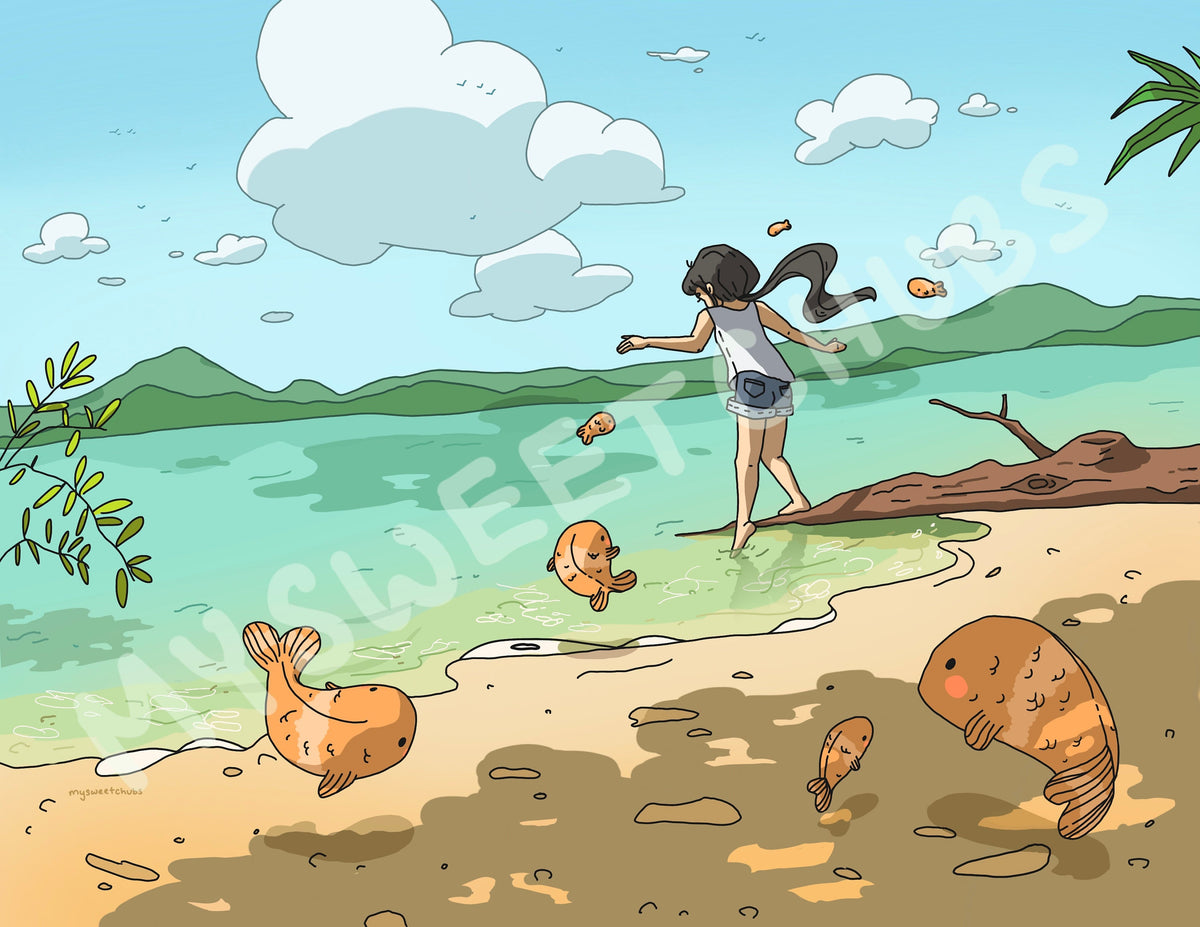 MySweetChubs Dip in the Lake Digital Wallpaper, photo 3