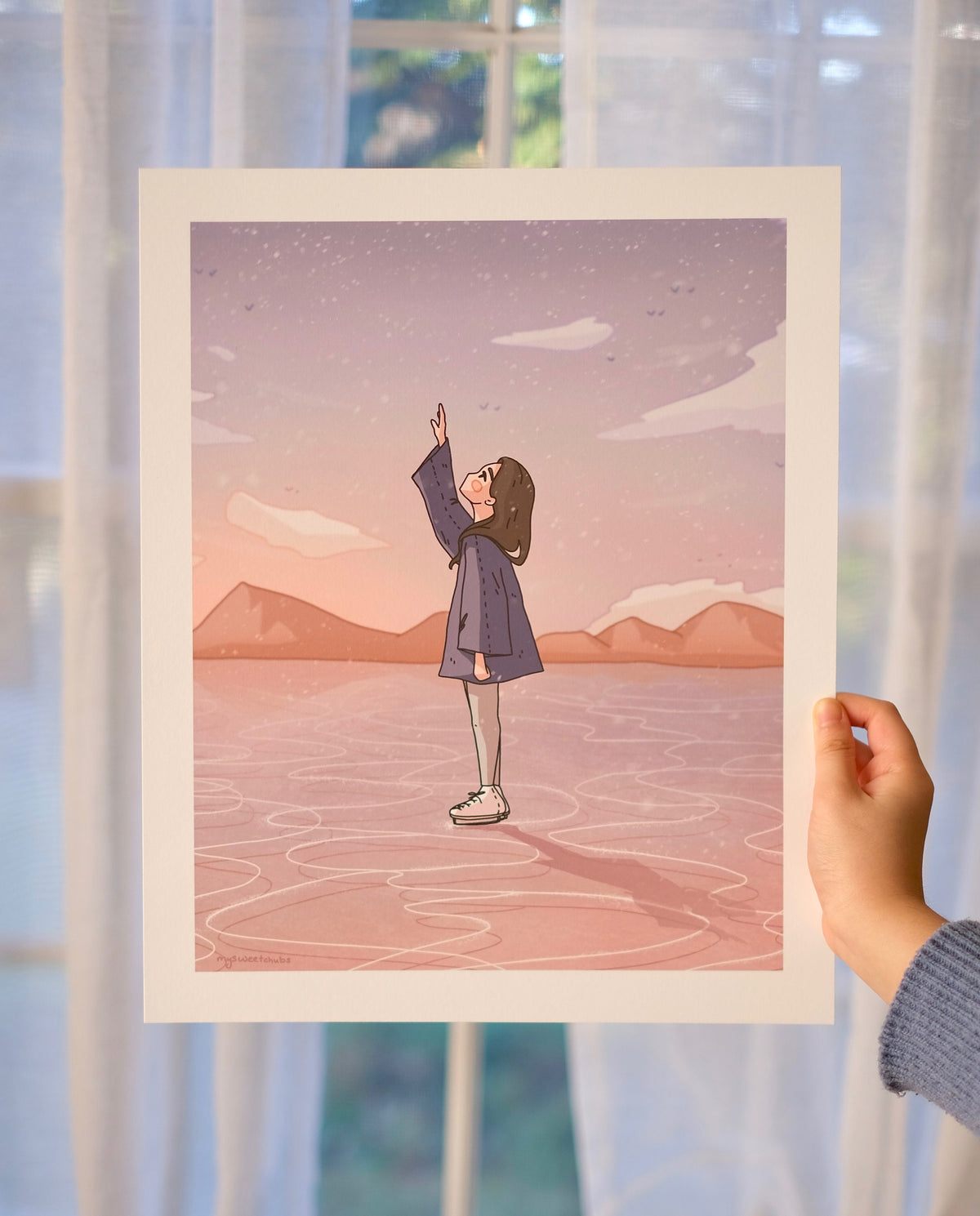 MySweetChubs First Fall of Snow Art Print, photo 2