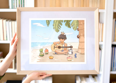 MySweetChubs Island Jamming Session Art Print