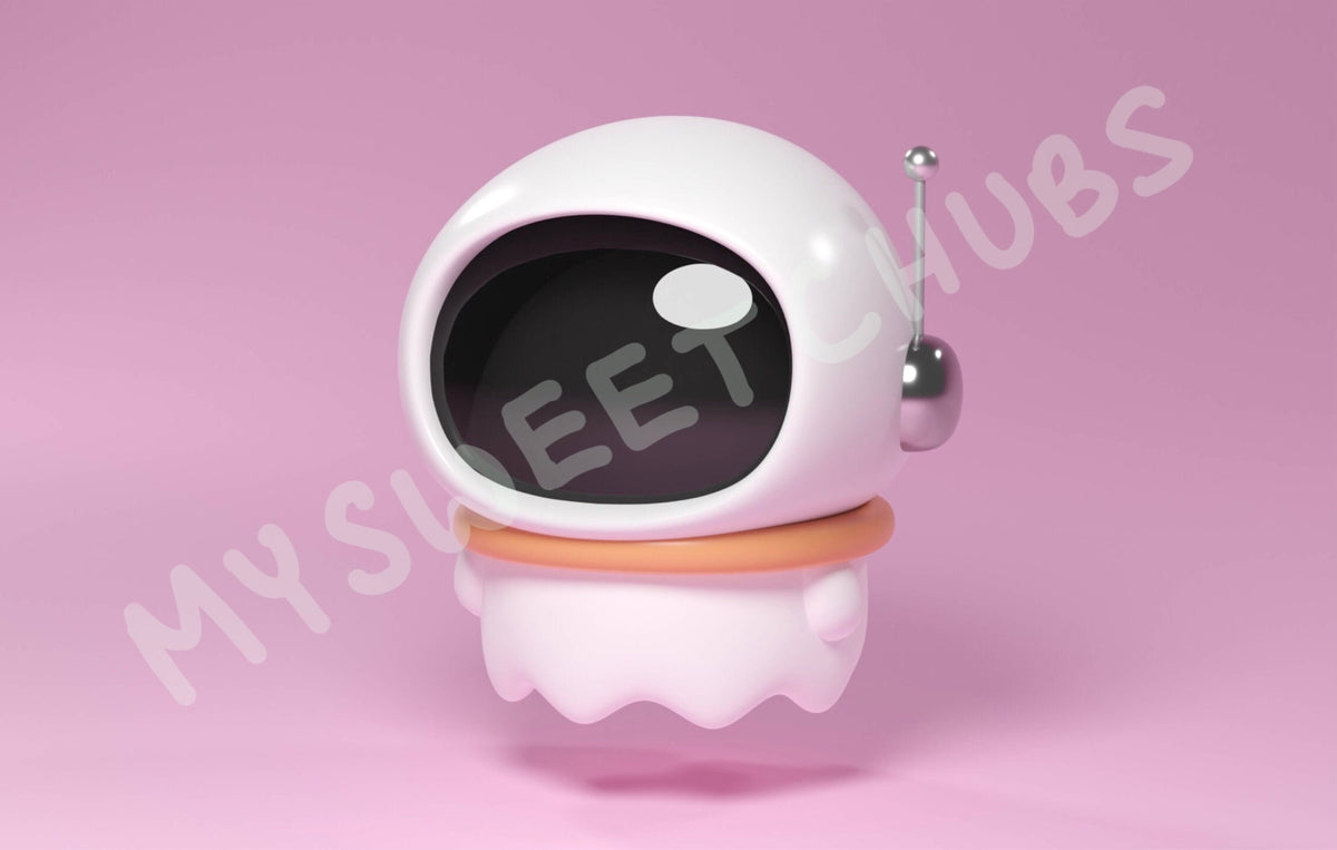 MySweetChubs Moon Boo Digital Wallpaper, photo 4