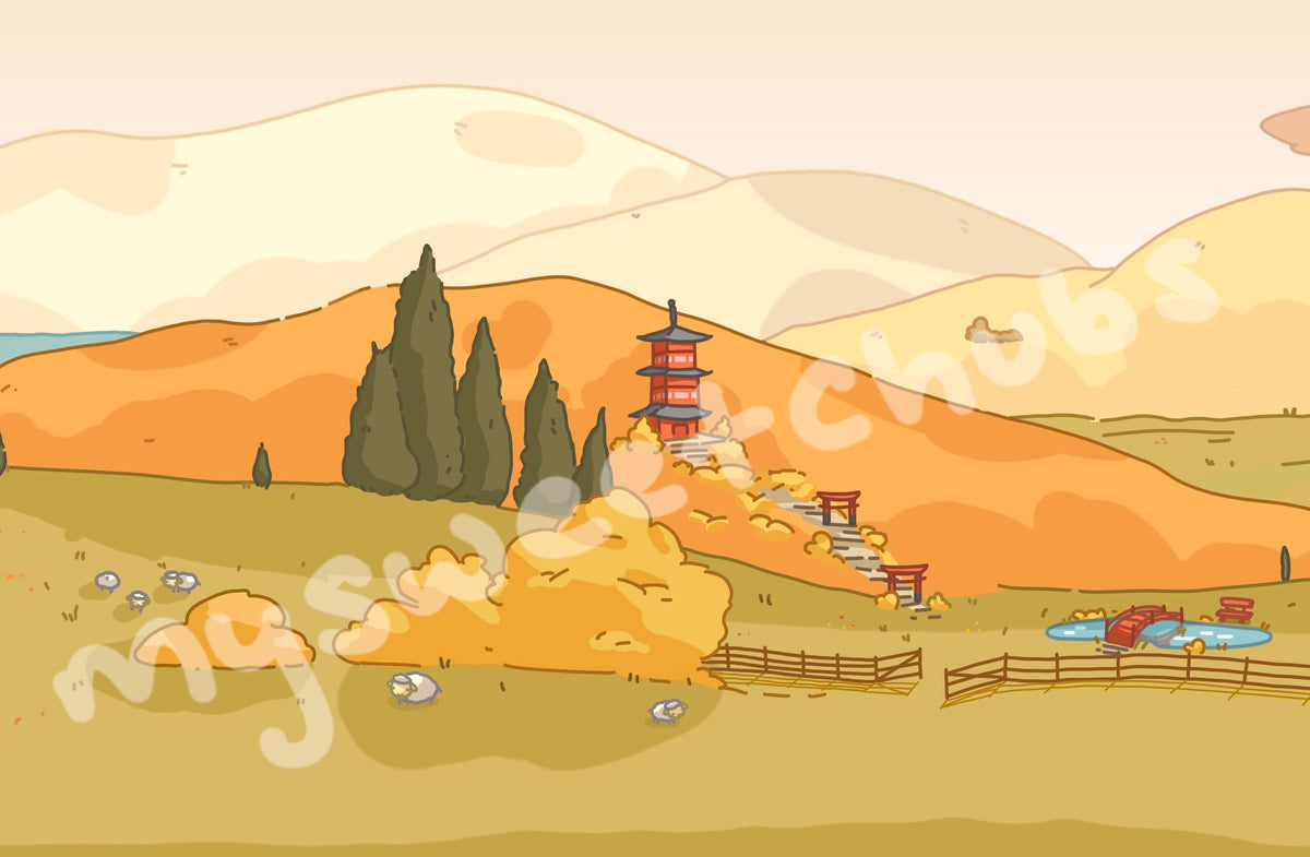 MySweetChubs Rural Life in Fall Digital Wallpaper, photo 3