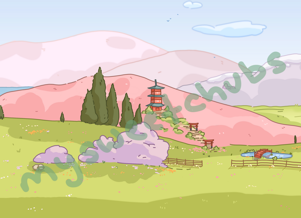MySweetChubs Rural Life in Spring Digital Wallpaper, photo 4