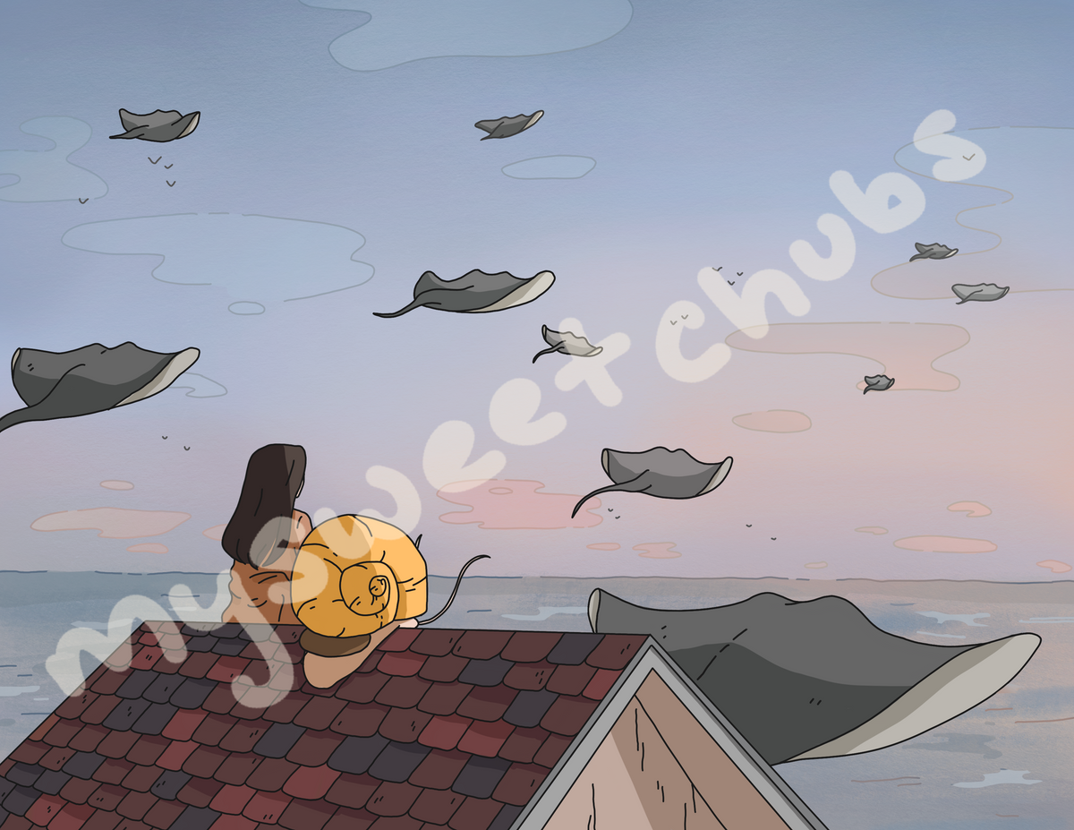 MySweetChubs Stingray Migration Art Print, photo 4