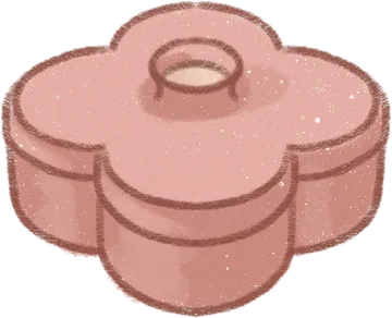 Fa tray in Rose, drawn by Ash